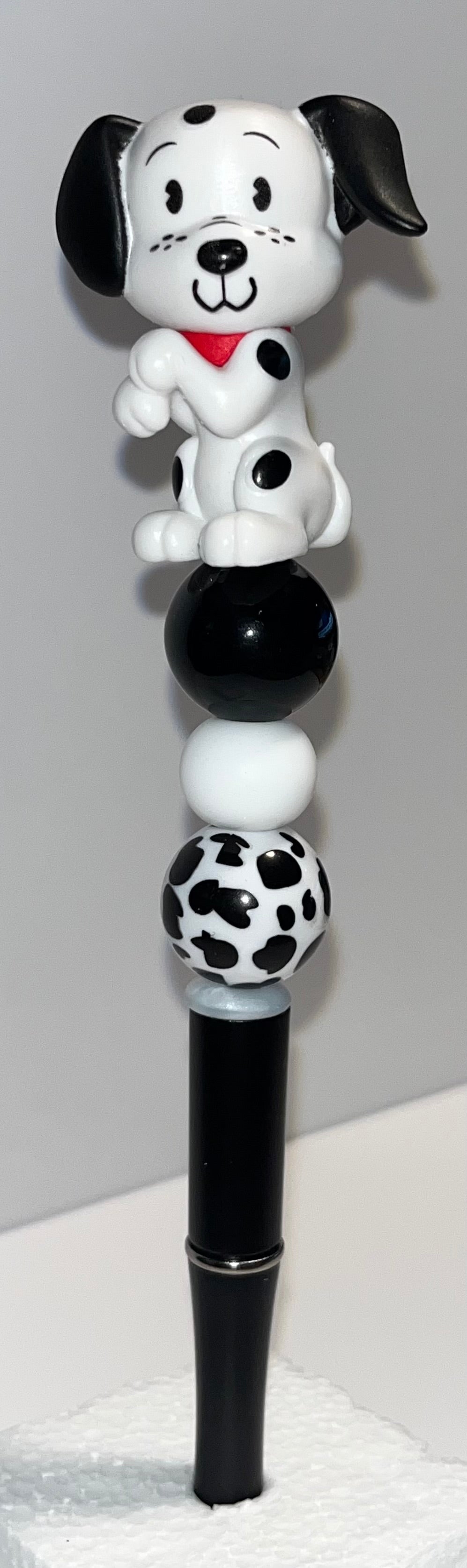 Hand Beaded Pongo the Dalmatian Pen!
