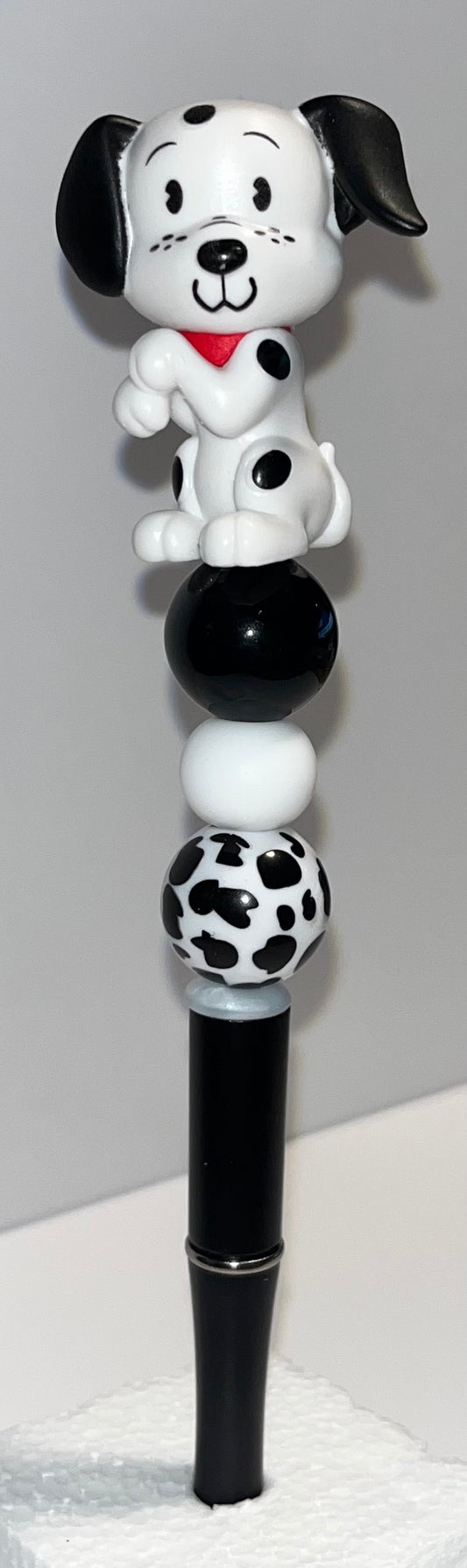Hand Beaded Pongo the Dalmatian Pen!