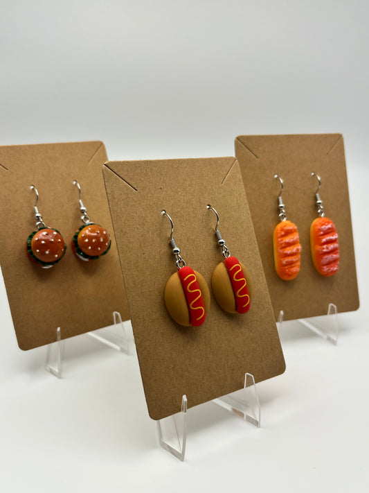 Hot Dog Earrings