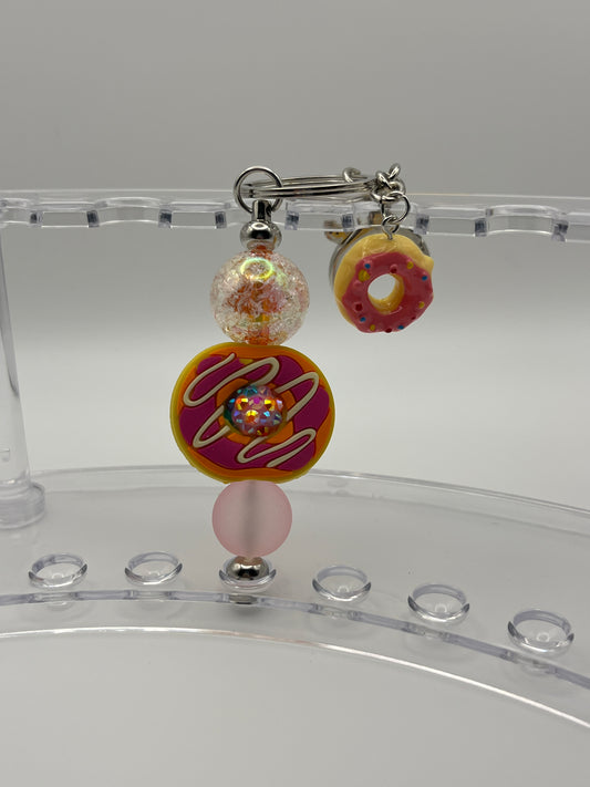Beaded Keychain Donuts