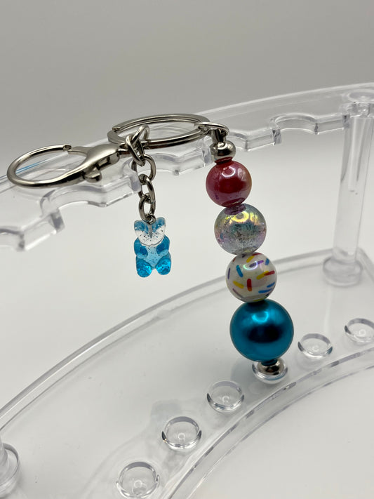 Beaded Keychain Gummy Bear Gumball