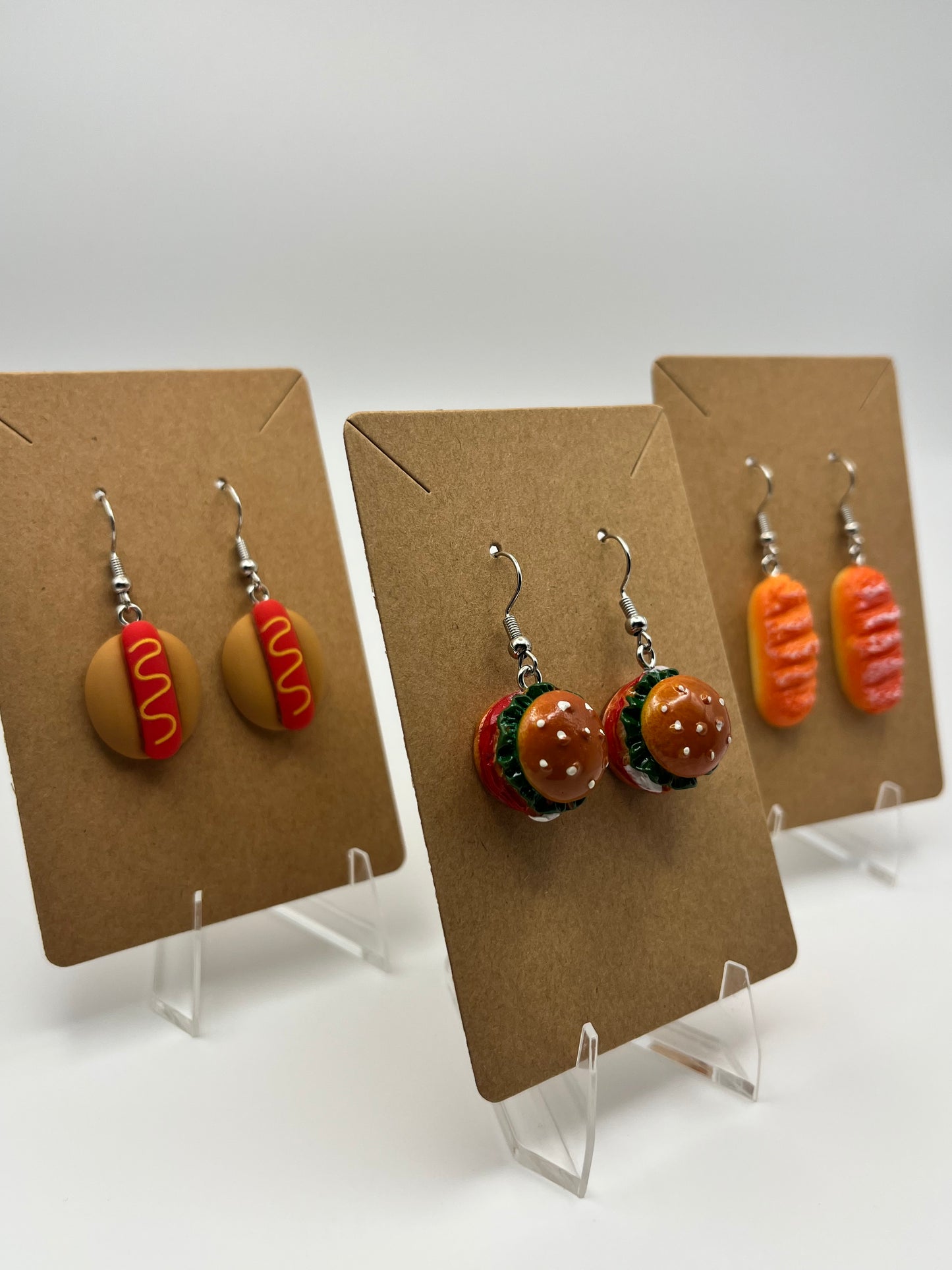 Smile, Burger Earrings