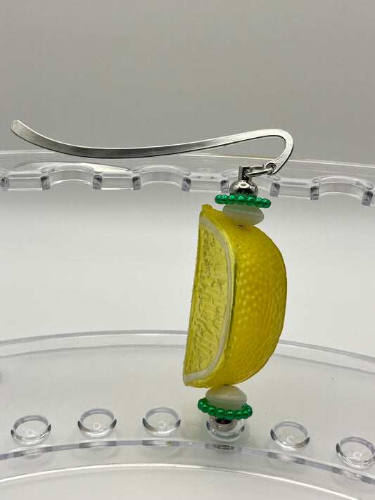 Beaded Bookmark Lemon Wedge