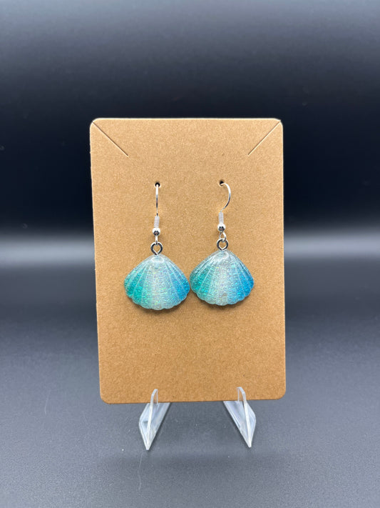 Sparkly Seashell Earrings