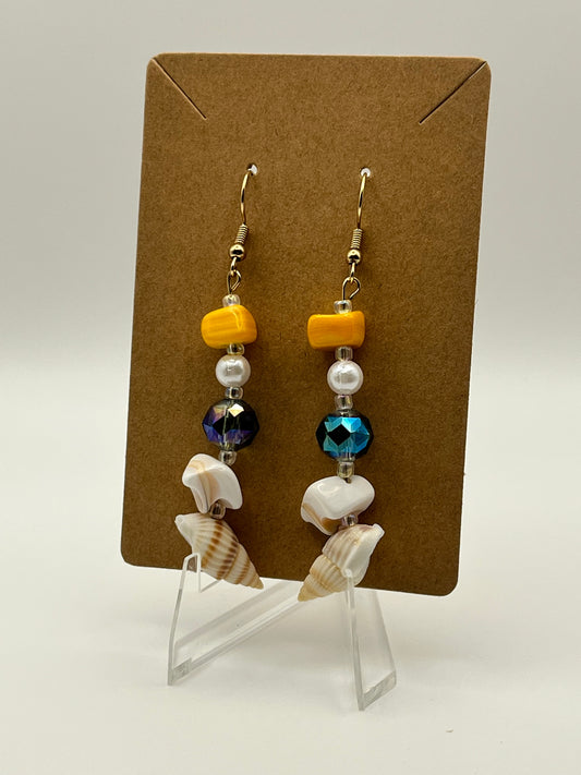 Seashells with Simulated Pearls, Crystal, & Shell Fragments