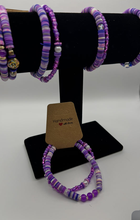 Beaded Heishi inspired bracelets