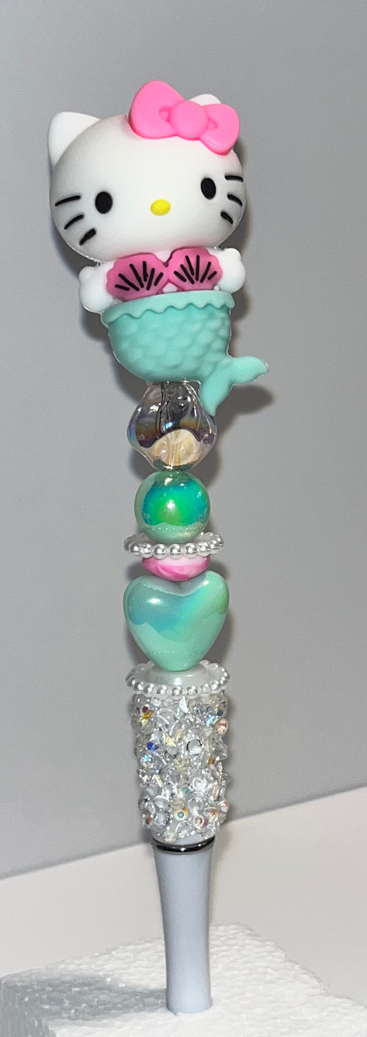 Handbeaded Pen Confetti Mermaid HK!