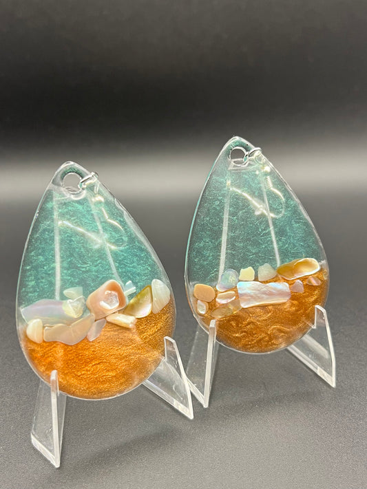Ocean Teardrop Earrings